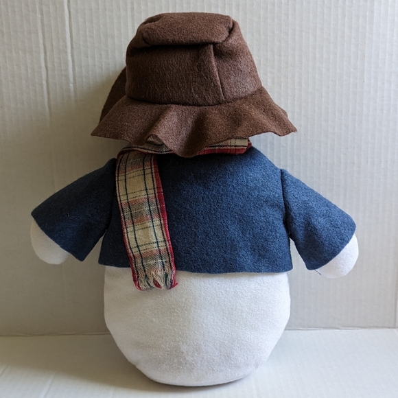 Handmade Snowman Decoration with Brown Hat - Picture 2 of 4